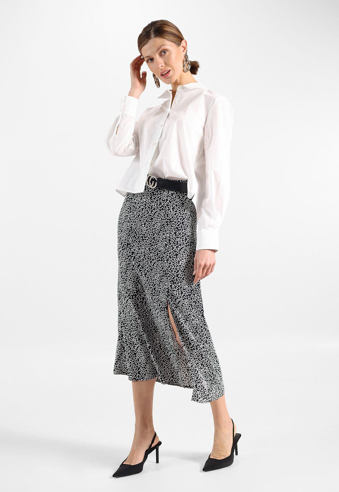 Falda Midi Estampada Mujer Esprit 024EE1D312-0