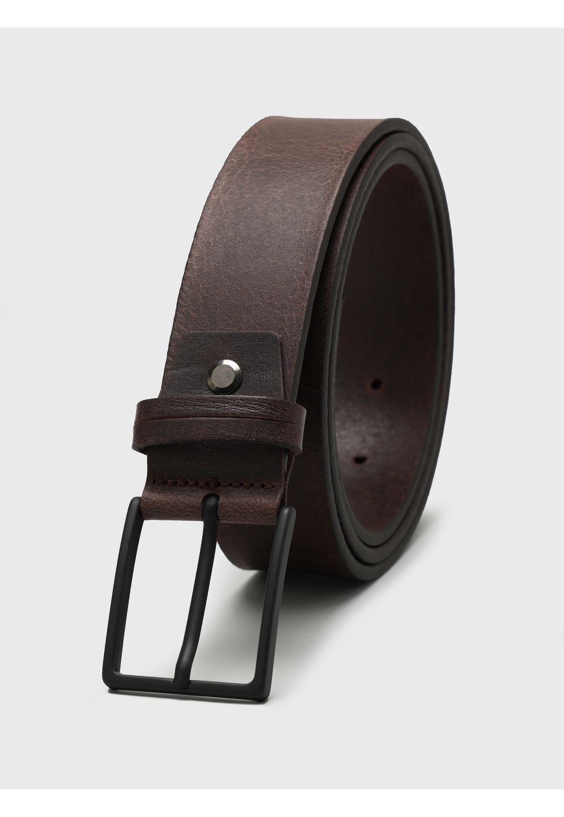 Cinturón Cuero Texturado Chocolate Arrow CI28023CT-0
