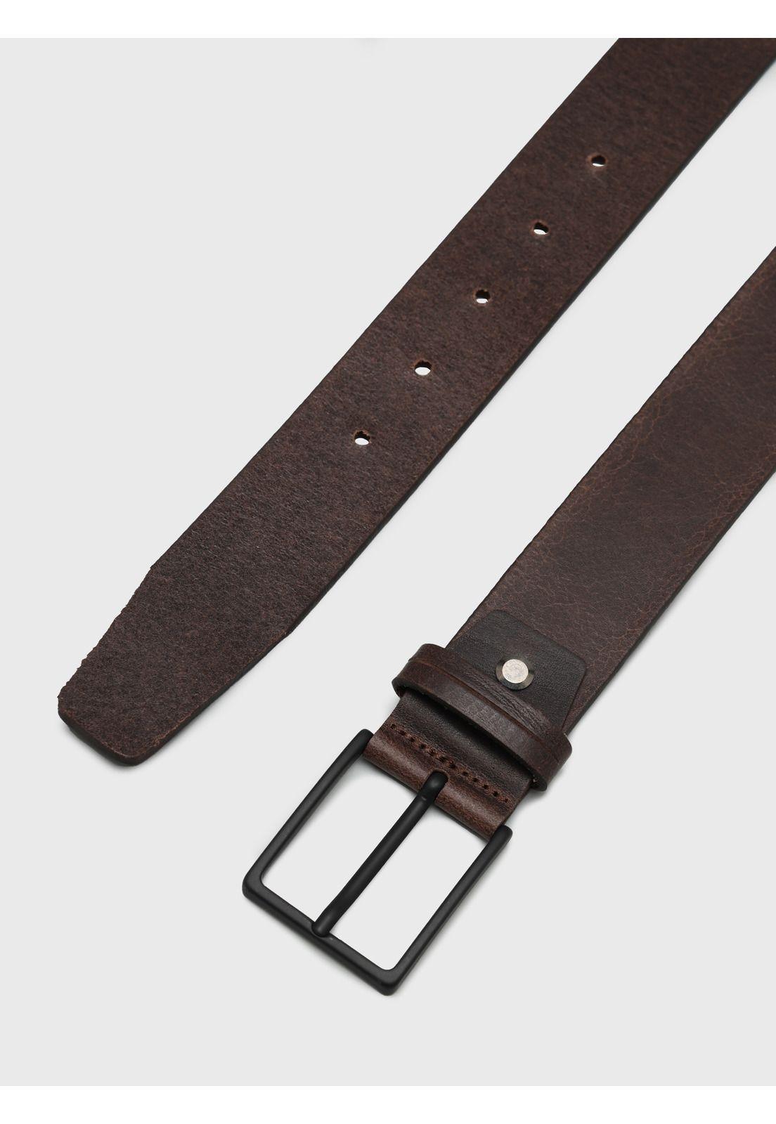 Cinturón Cuero Texturado Chocolate Arrow CI28023CT-3
