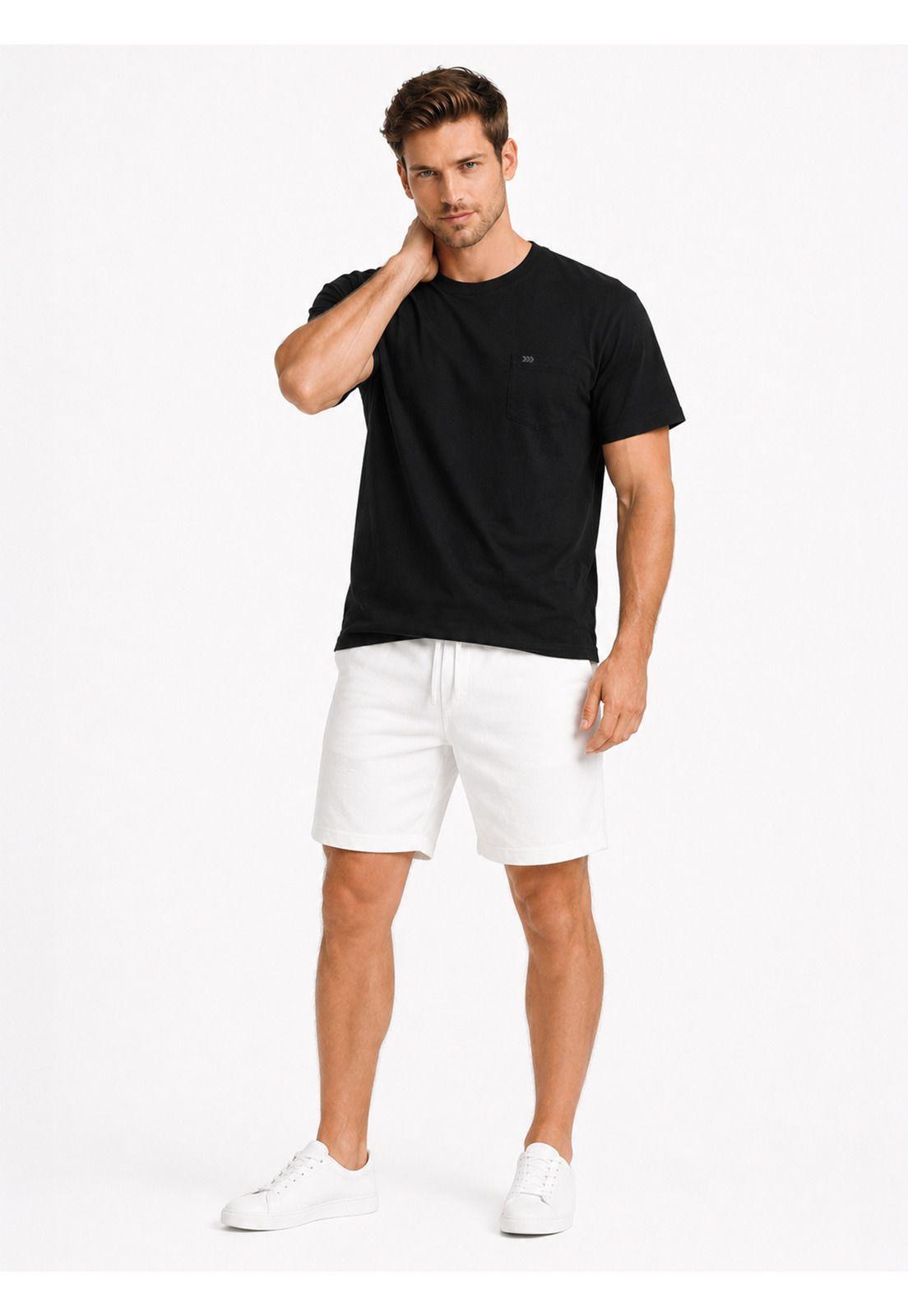 Polera Algodón Lisa Regular Fit Negro Arrow PO34031NE-3