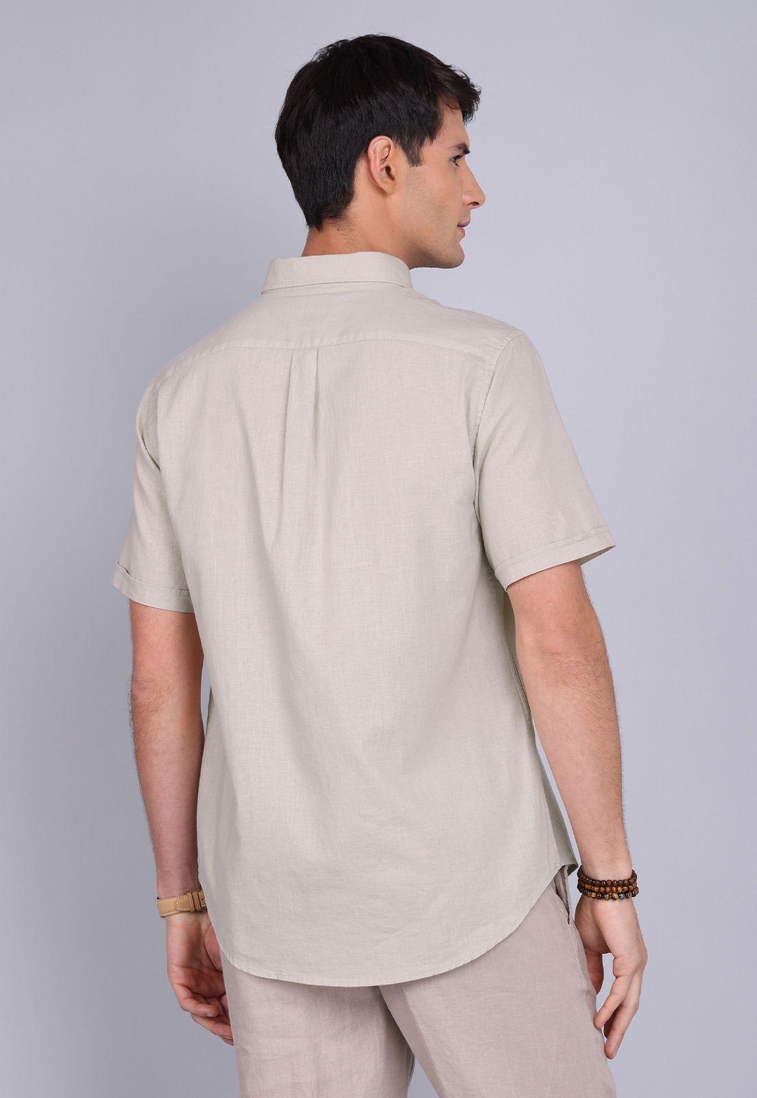 Camisa Lino Manga Corta Arrow-1
