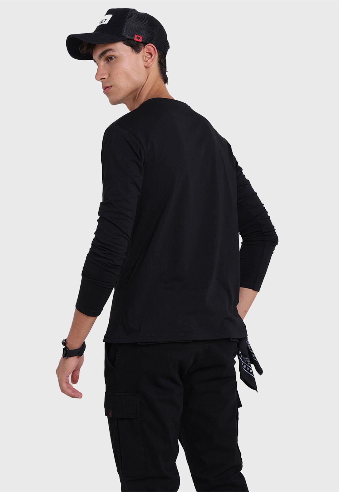 Polera Manga Larga Hombre Soviet SPO2733NE-2