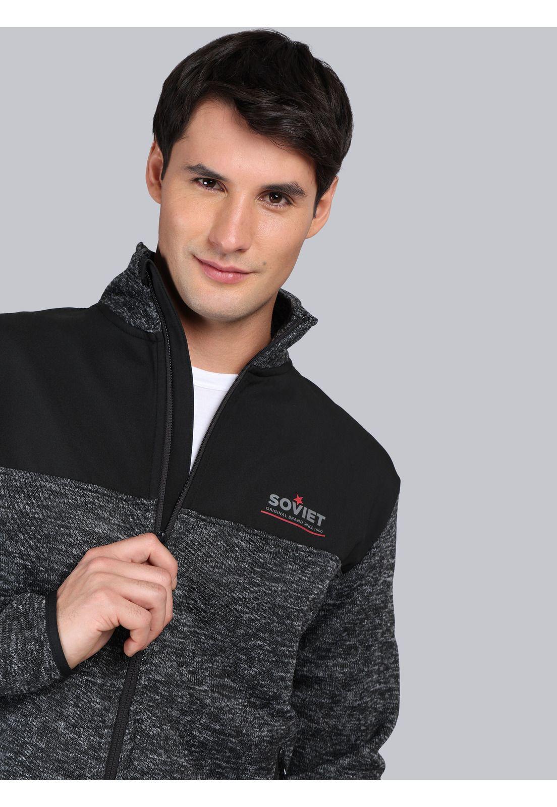 Polerón Cuello Alto Regular Fit Negro Soviet SCIJ092NE-2