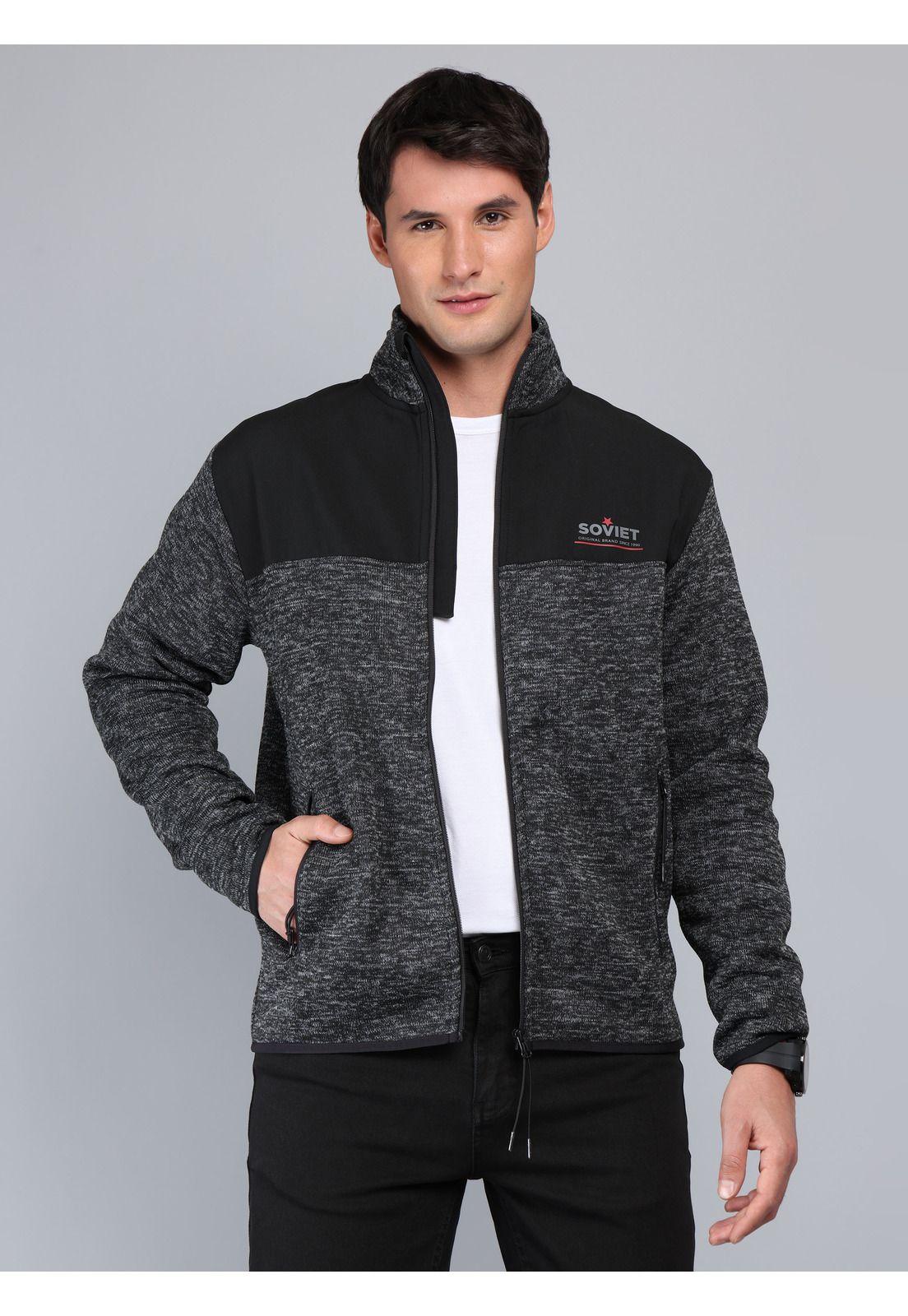 Polerón Cuello Alto Regular Fit Negro Soviet SCIJ092NE-4