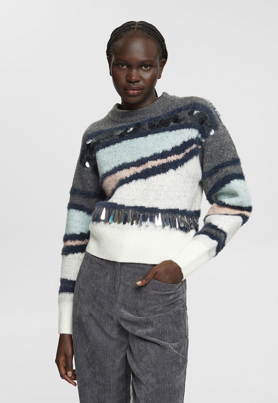 Sweater Con Diseño Abstracto Mujer Esprit-0