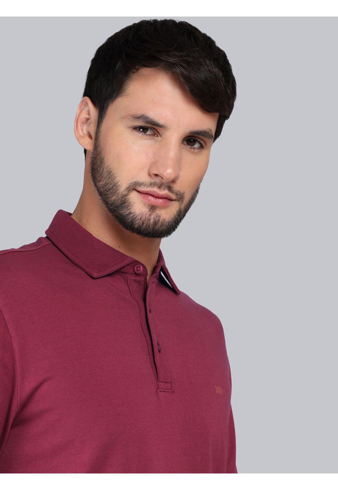 Polera Lisa Stone Wash Regular Fit Rojo Arrow PO33071RO-2