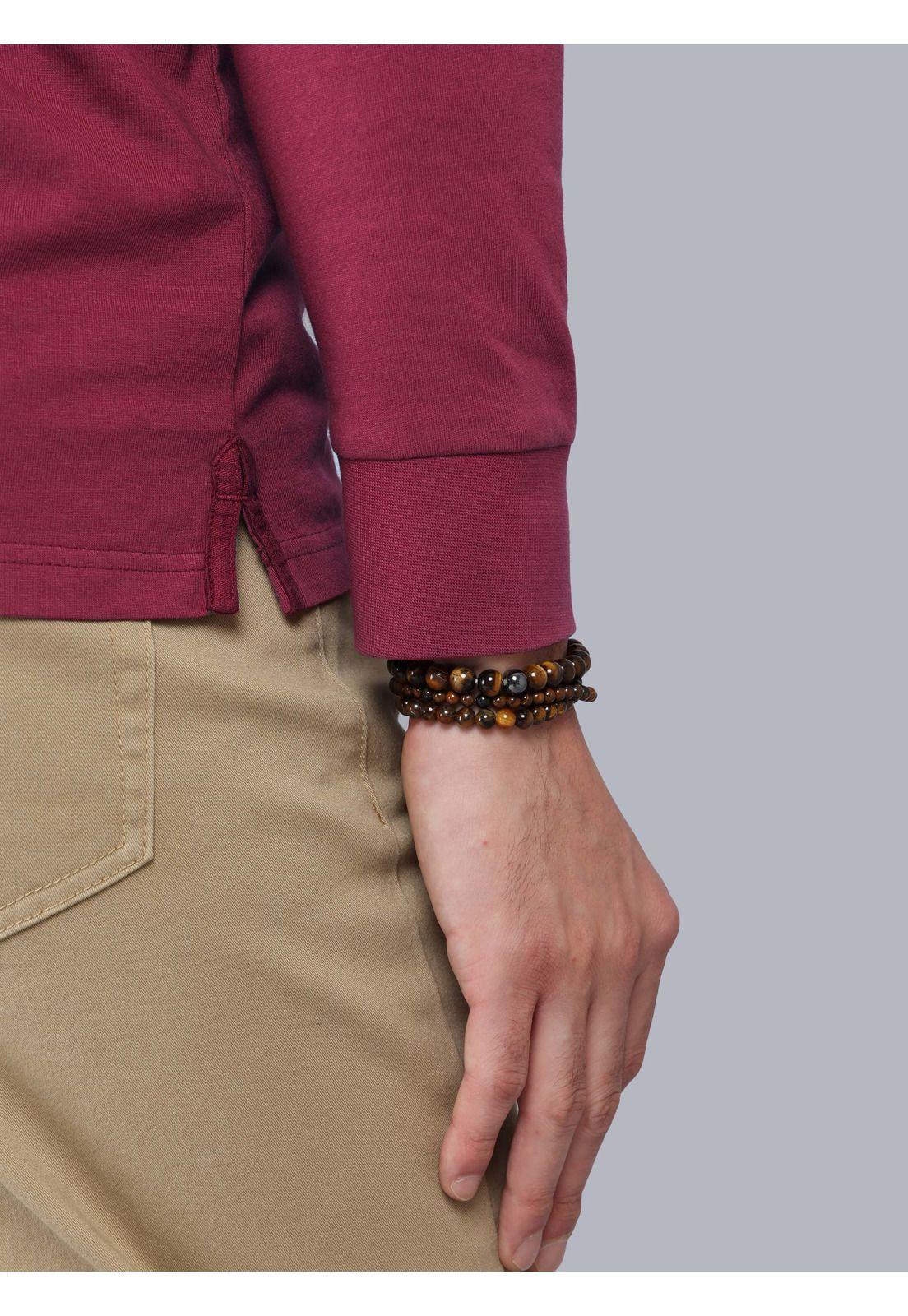 Polera Lisa Stone Wash Regular Fit Rojo Arrow PO33071RO-4