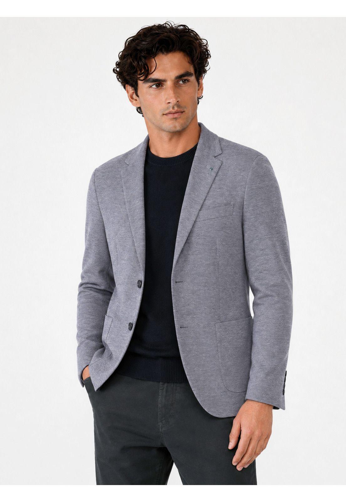 Blazer Texturado Flex Tailored Fit Azul Arrow 5035020AZ-0