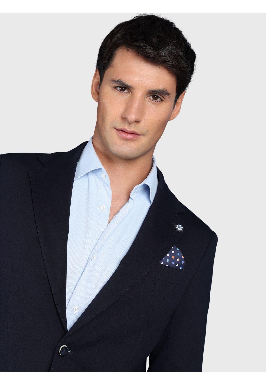 Blazer Liso Spandex Slim Fit Azul Arrow BZI3307AZ-2