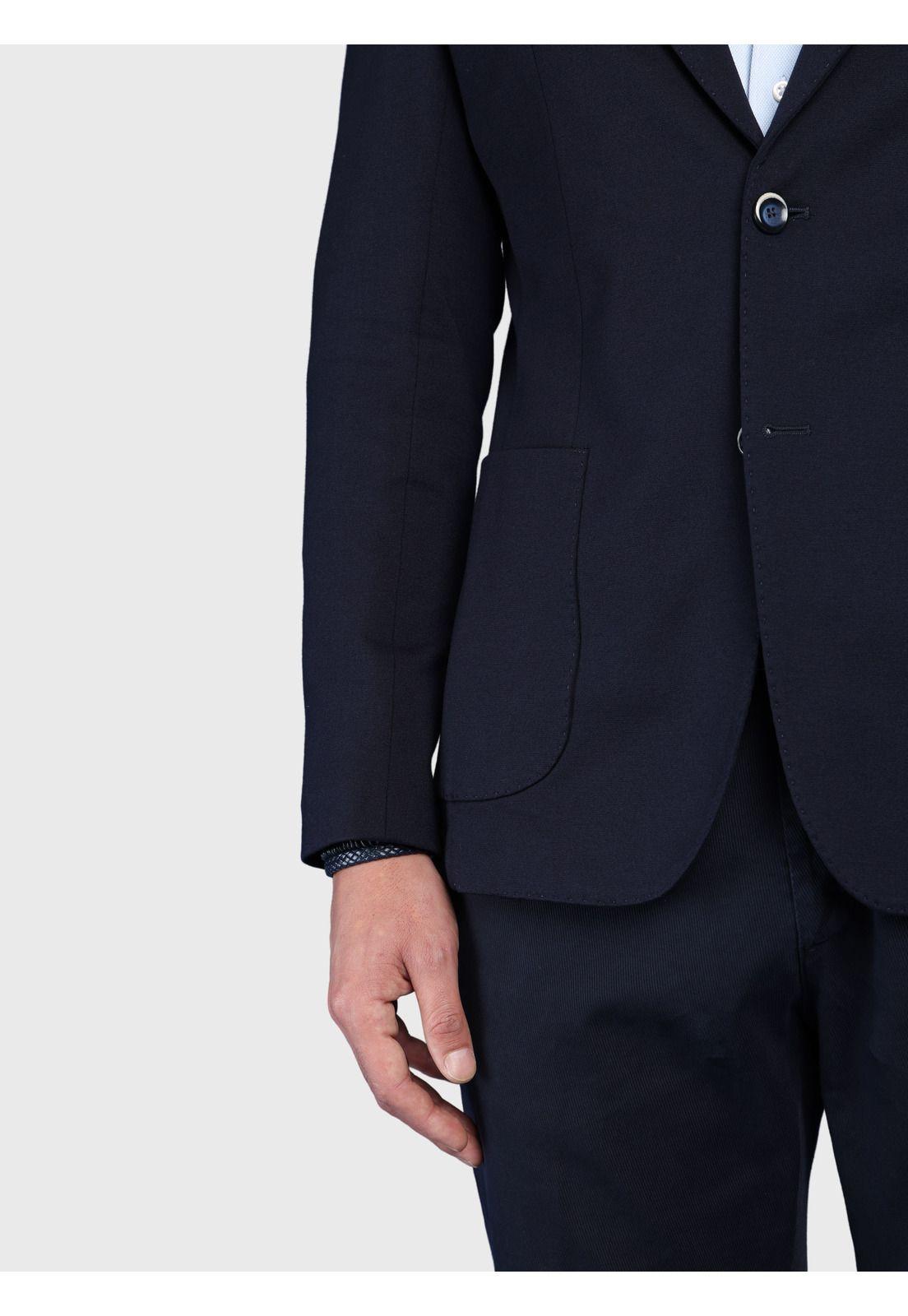 Blazer Liso Spandex Slim Fit Azul Arrow BZI3307AZ-4