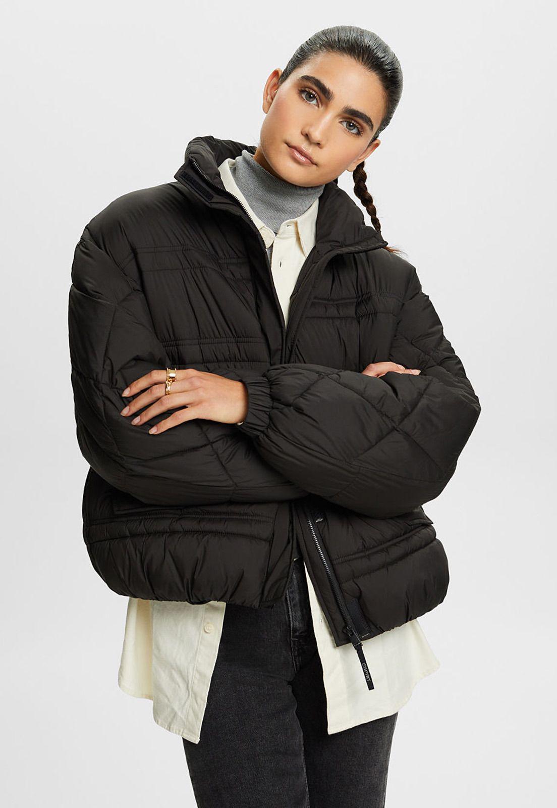 Chaqueta acolchada con cuello alto Mujer Esprit 093CC1G305-0
