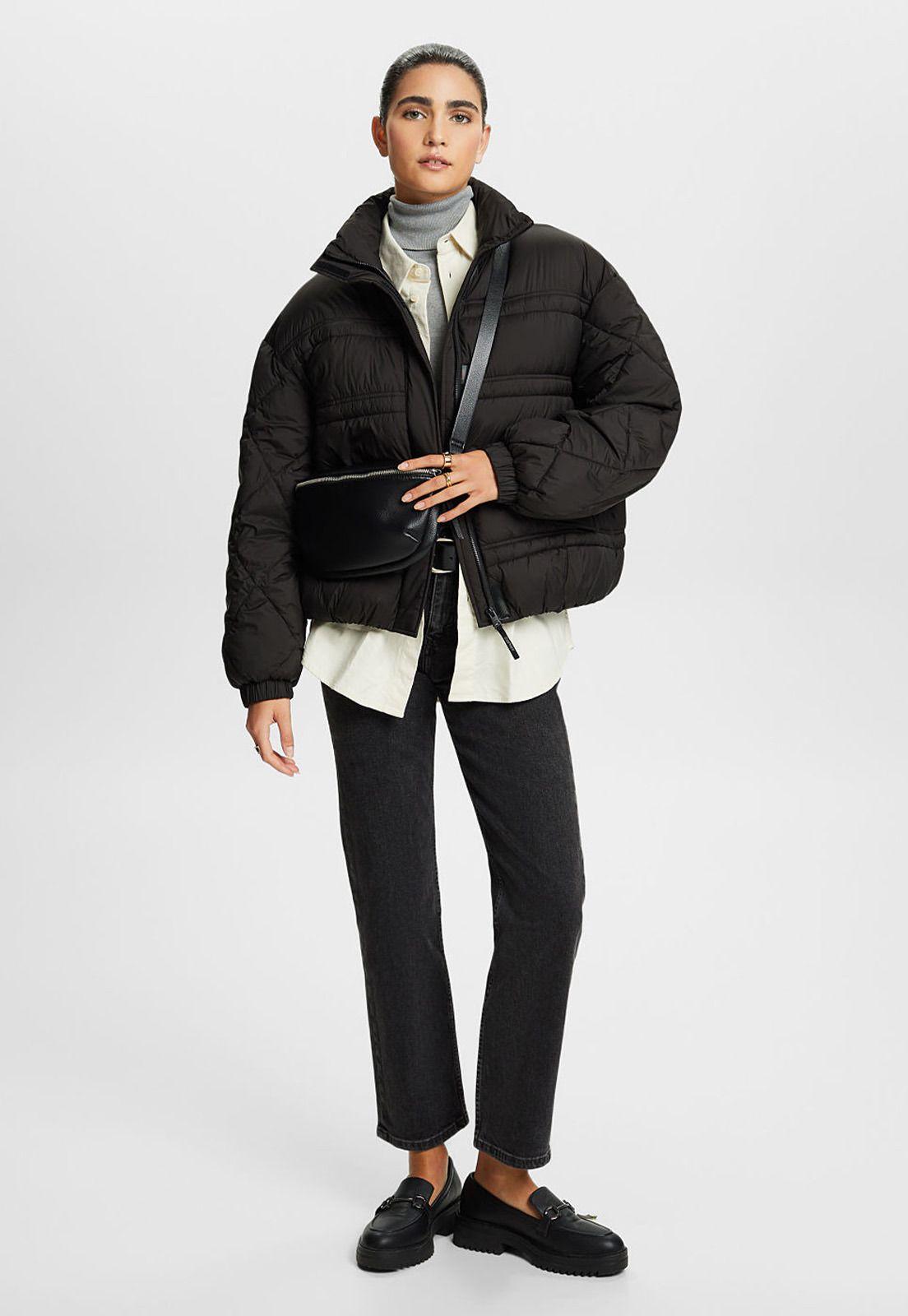 Chaqueta acolchada con cuello alto Mujer Esprit 093CC1G305-3