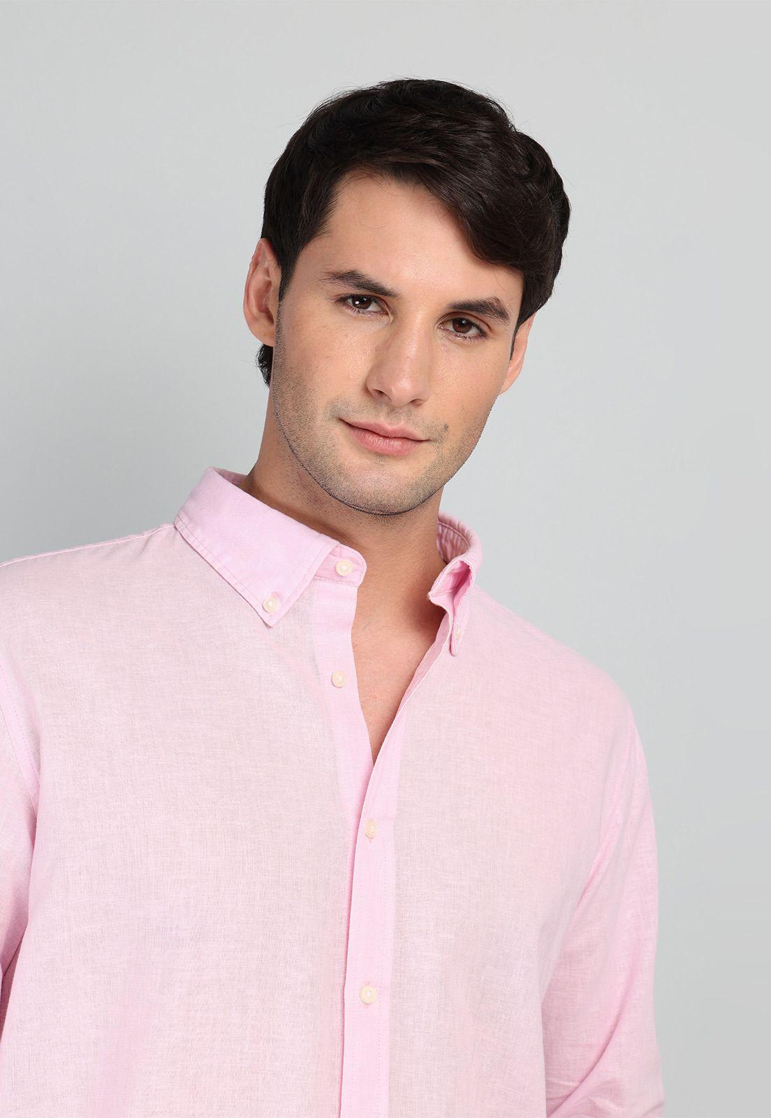 Camisa De Lino y Algodón Arrow CM32050RD-2