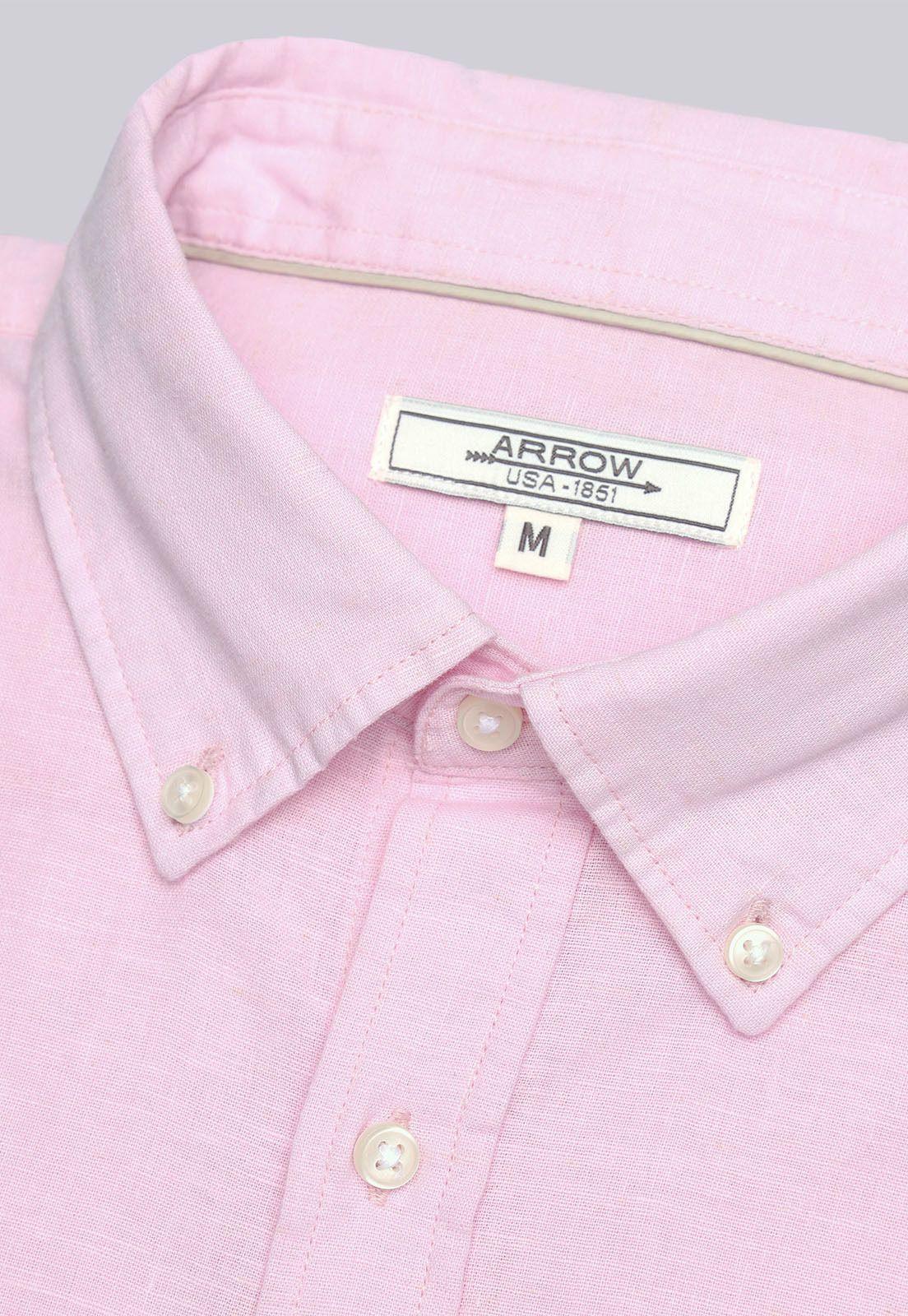 Camisa De Lino y Algodón Arrow CM32050RD-4