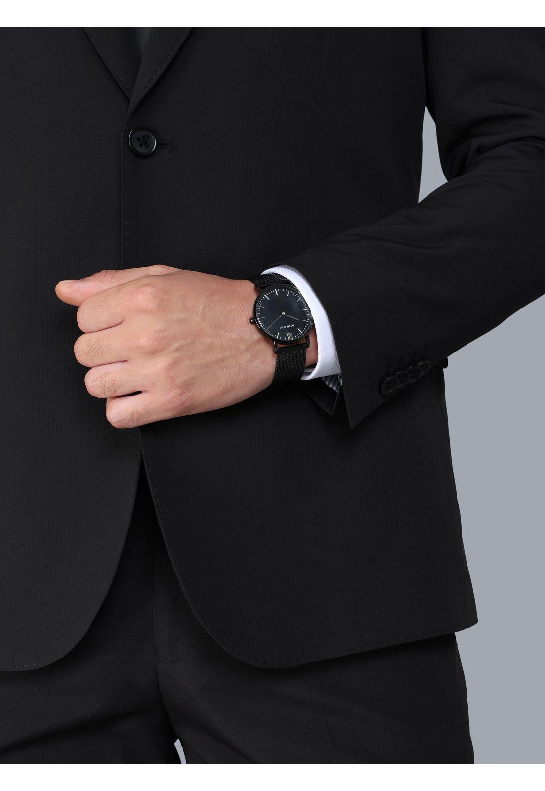 Traje Poli Viscosa Tailored Fit Negro Arrow AM32036NE-4