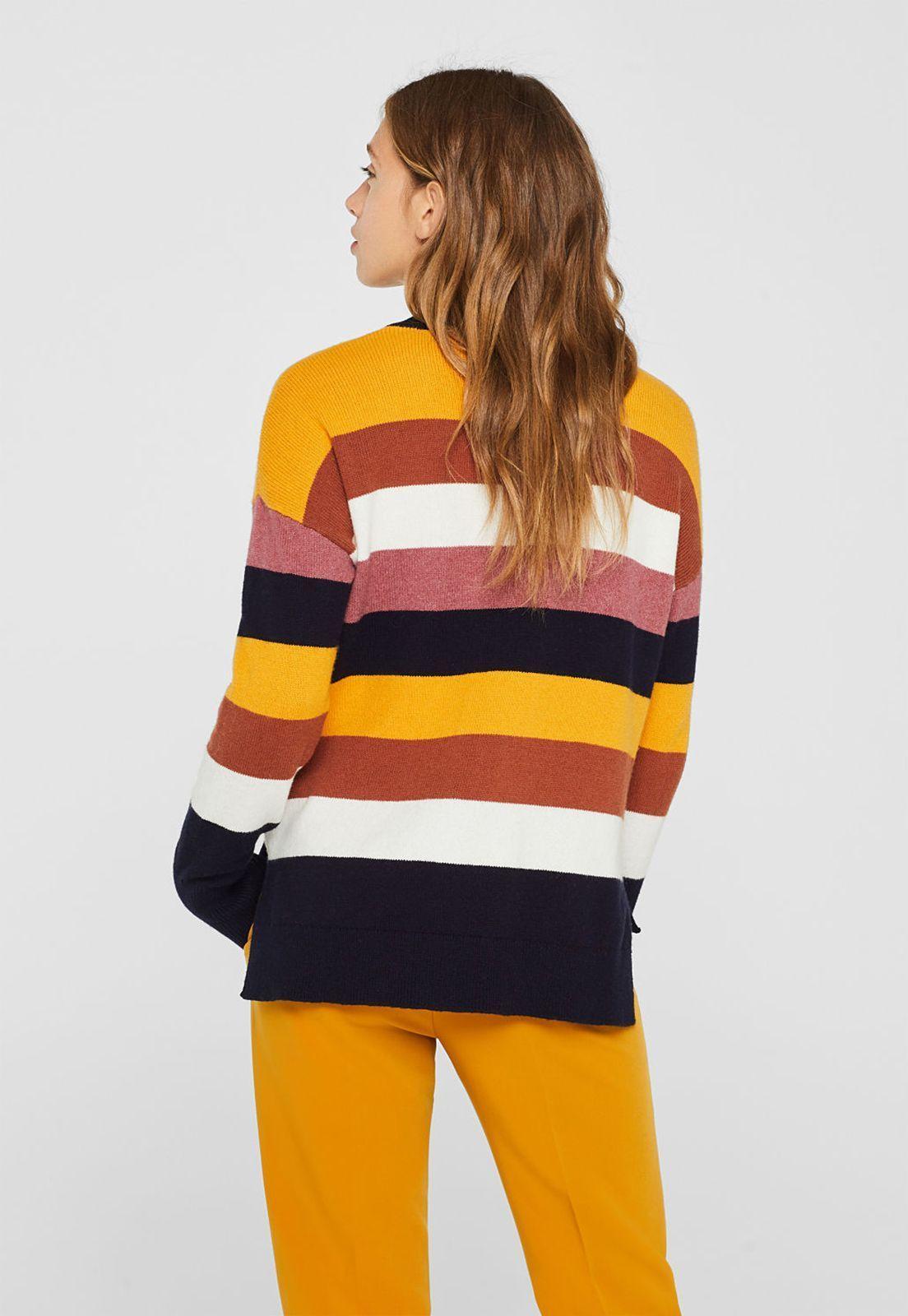 Con lana: Sweater con rayas anchas-1