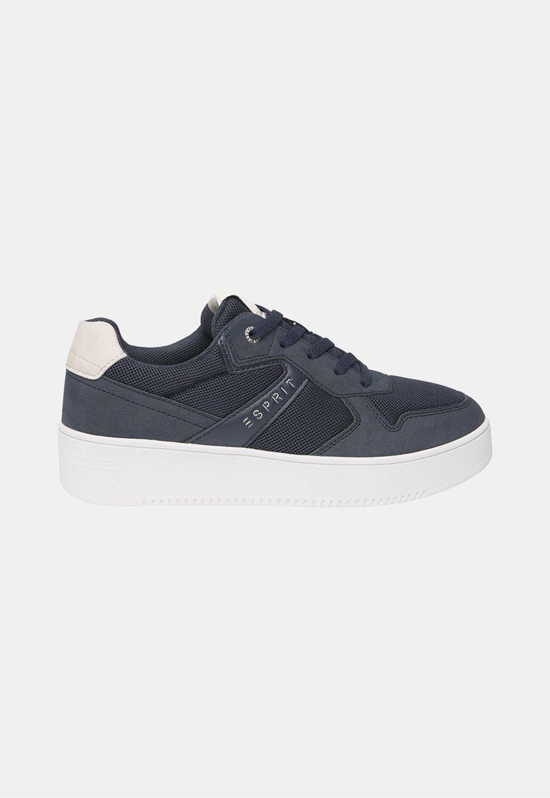 Zapatillas Con Suela De Plataforma Mujer Esprit Azul marino-0