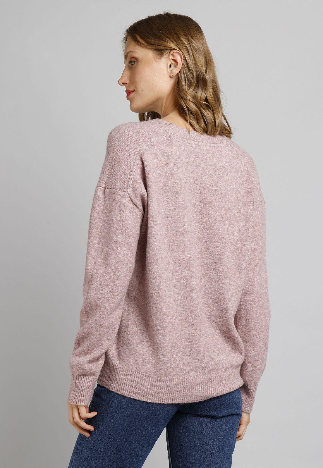 Sweater de Lana Cuello V Mujer Esprit 104EE1I341-1