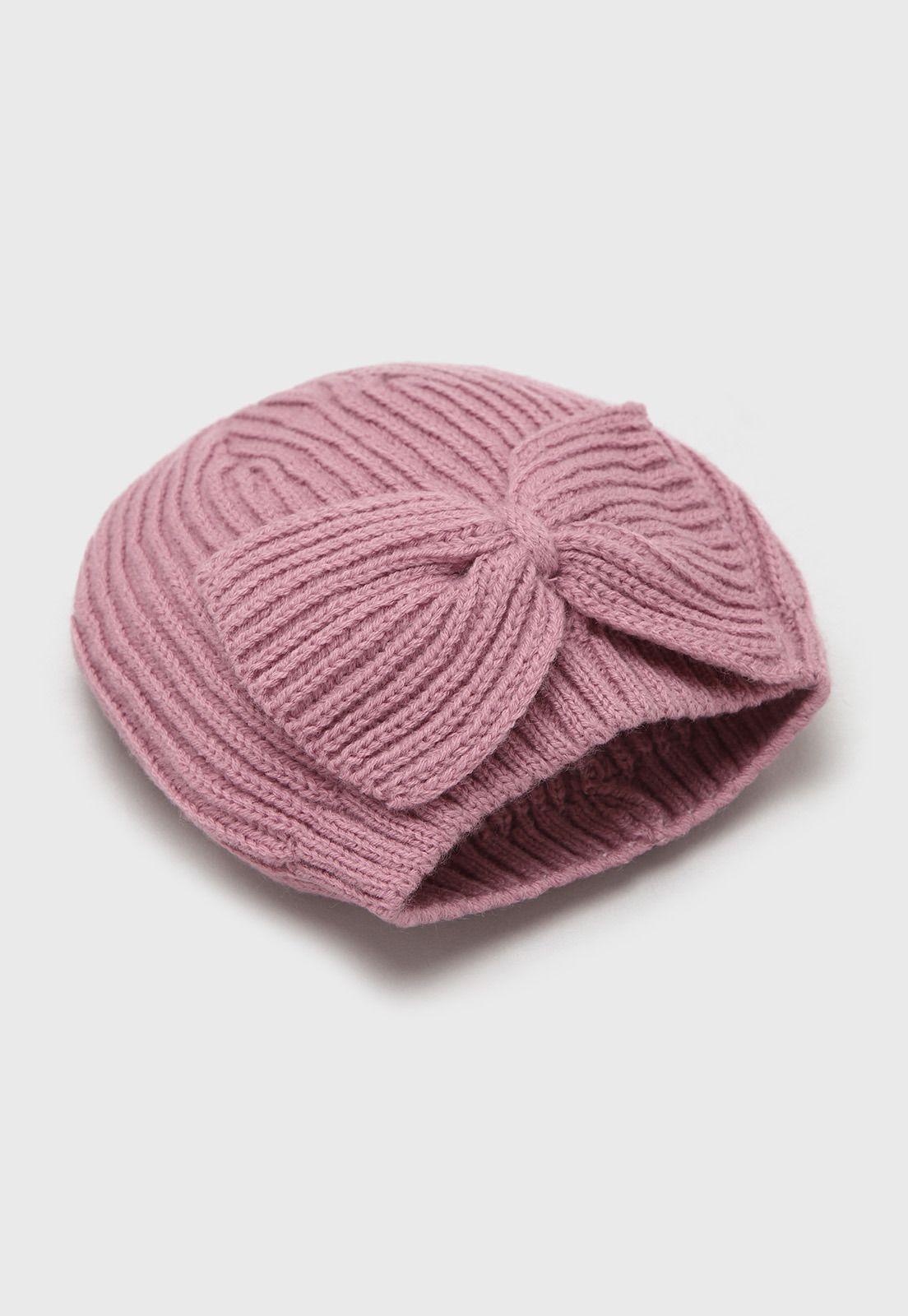 Gorro De Invierno Niña Osito OGOA607RD-2