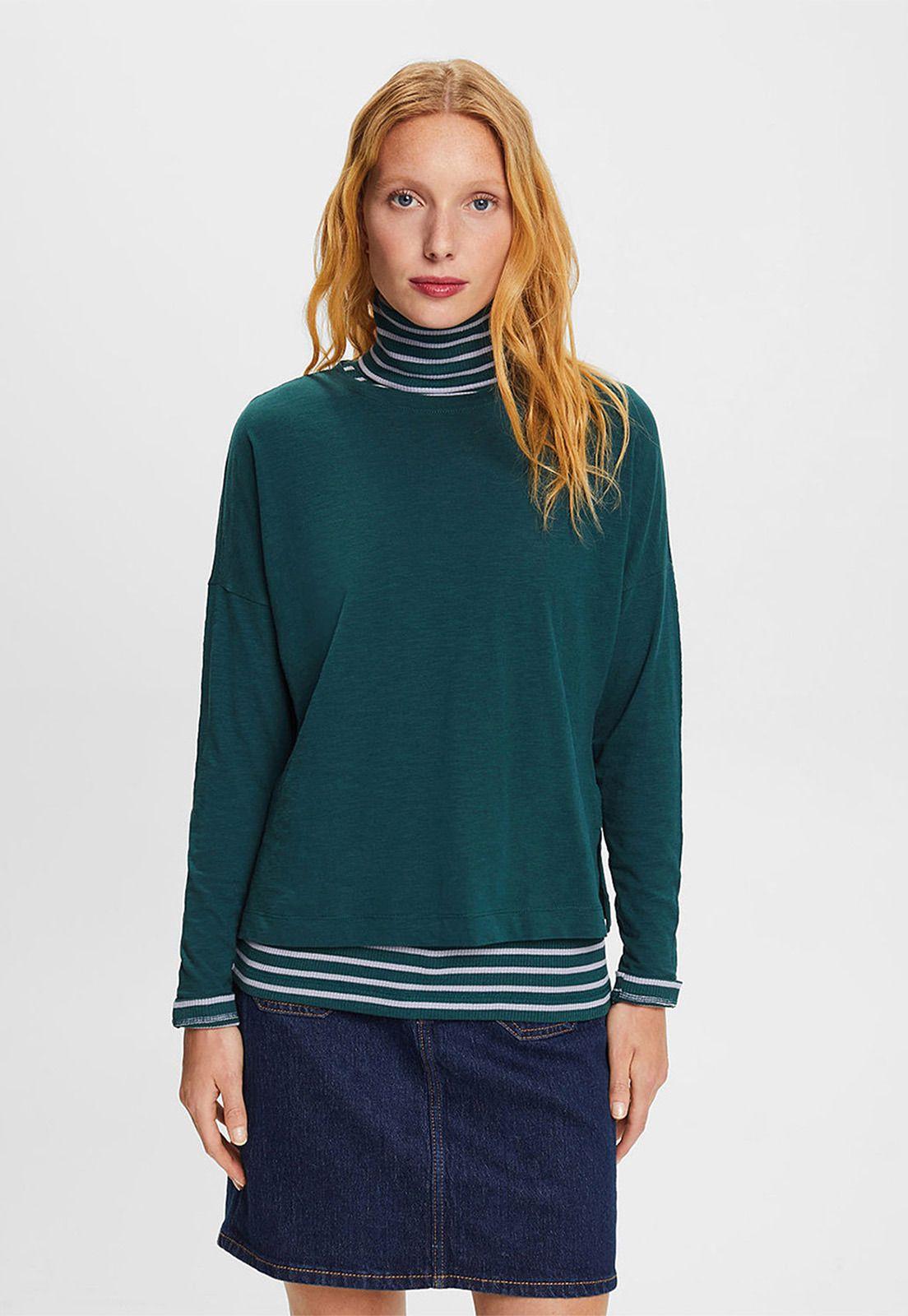 Polera De Manga Larga Mujer Esprit 103EE1K305-0