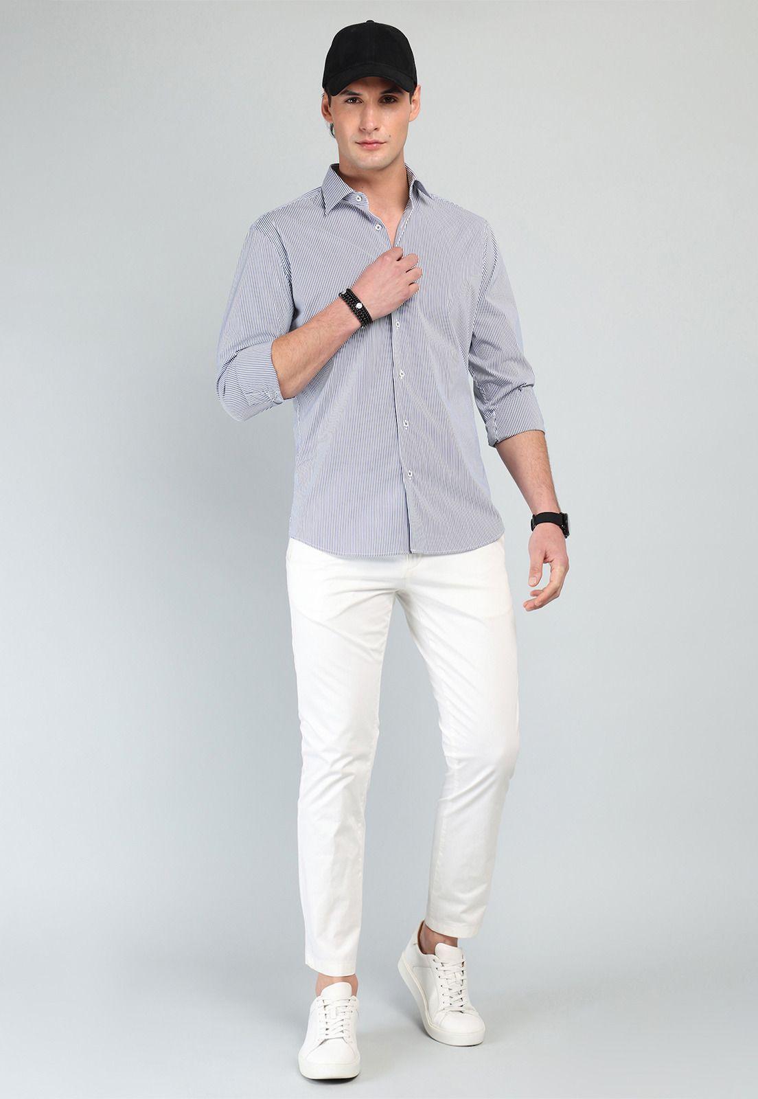 Camisa A Rayas Spandex Arrow CM32I92AZ-3