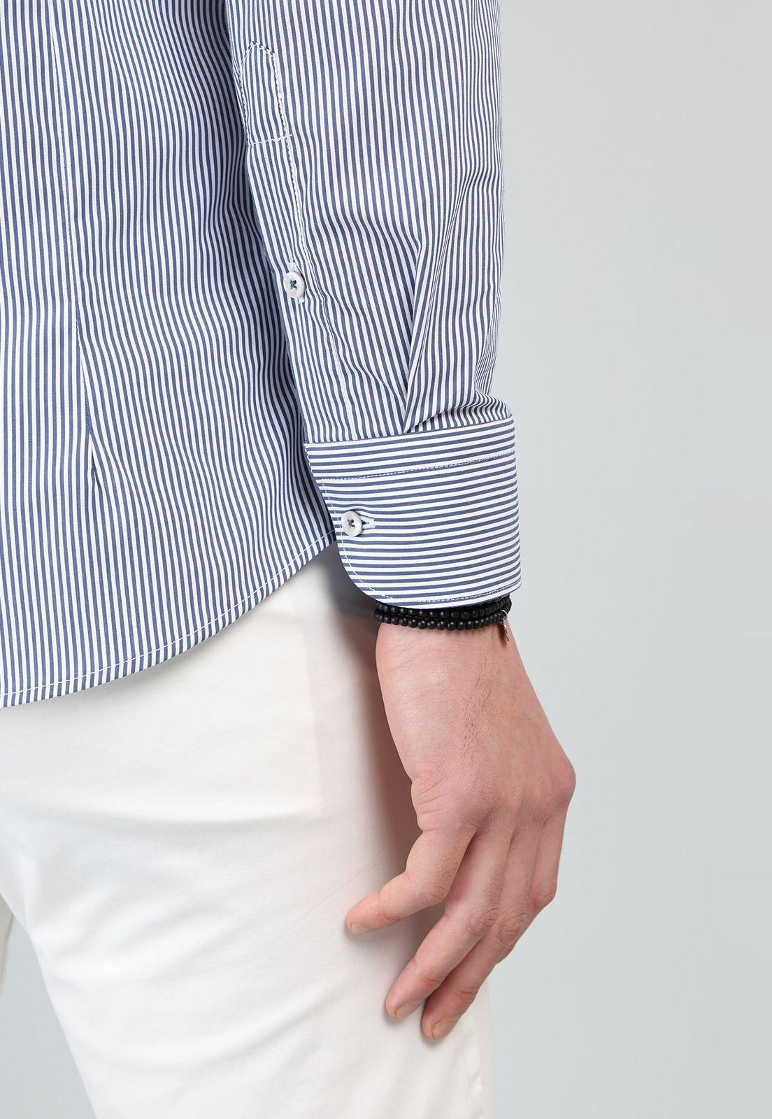 Camisa A Rayas Spandex Arrow CM32I92AZ-5