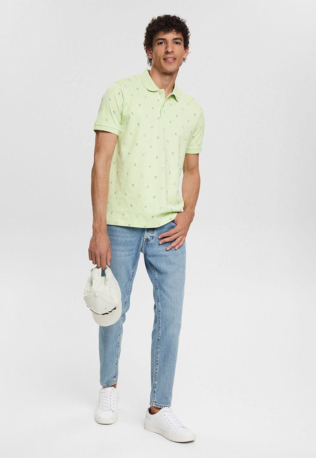 Polera De Piqué Esprit Verde claro-2