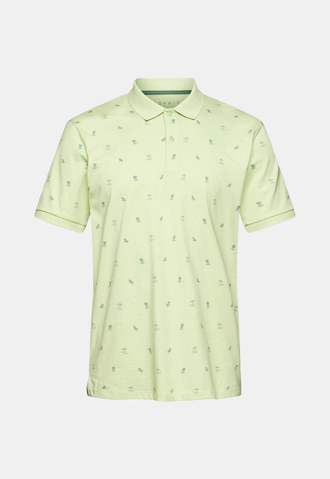 Polera De Piqué Esprit Verde claro-3