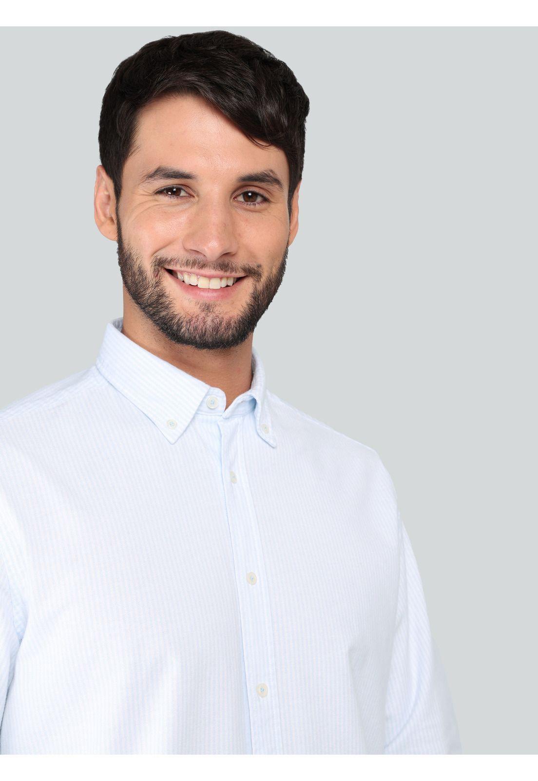 Camisa Oxford Spandex Regular fit Celeste Arrow CM33006CE-2