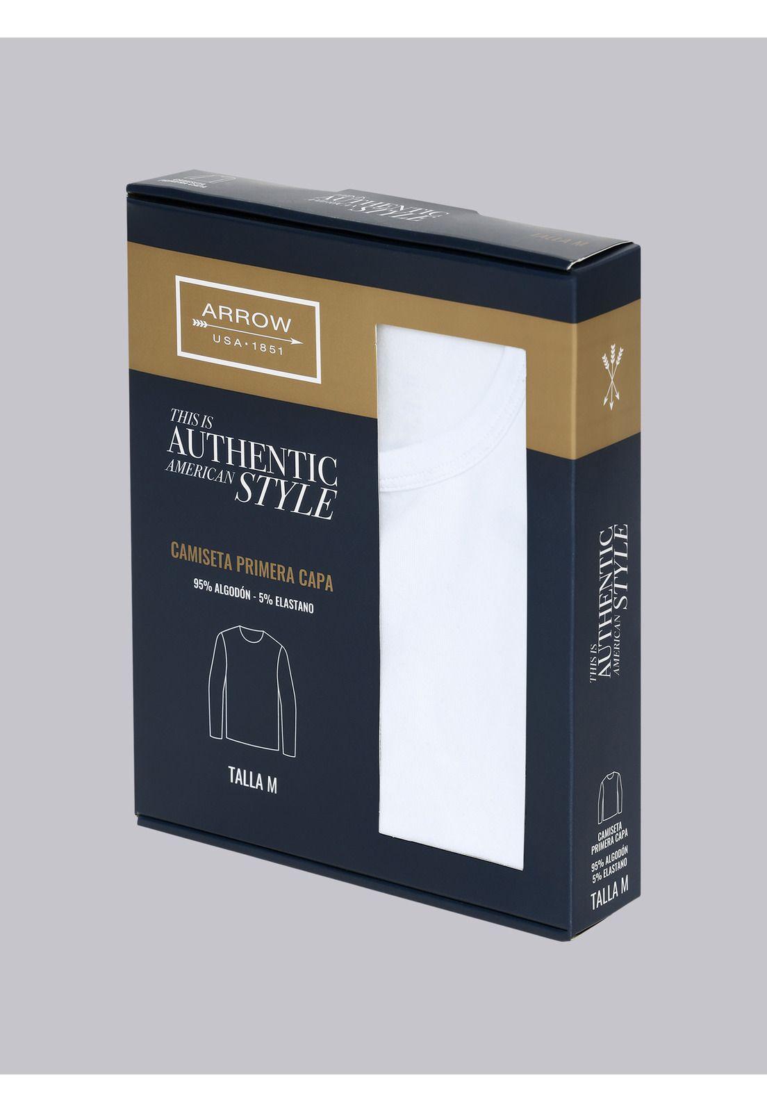 Camiseta Primera Capa Regular Fit Blanco Arrow CT2310BL-6