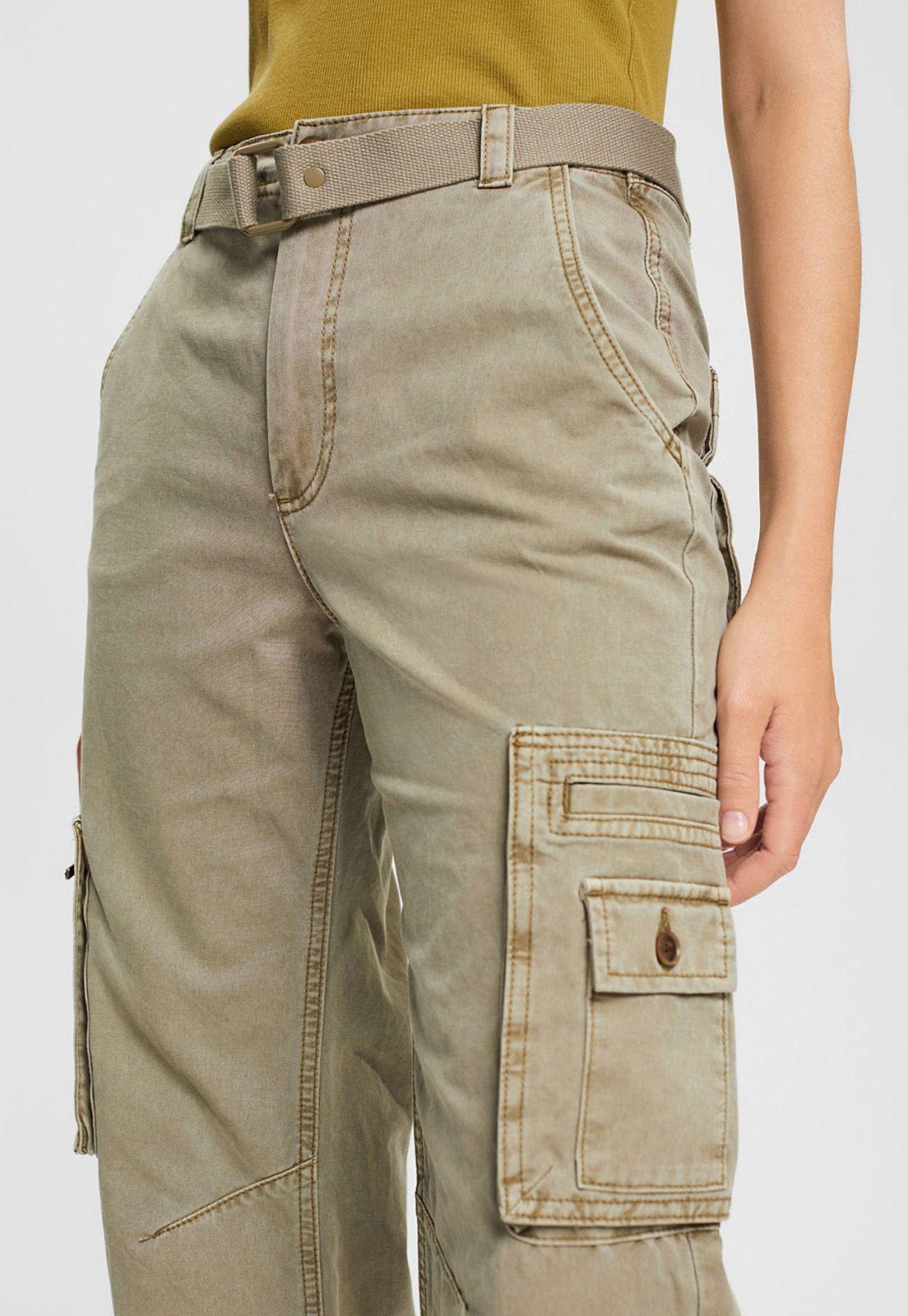 Pantalon Cargo Con Cinturón Esprit-2