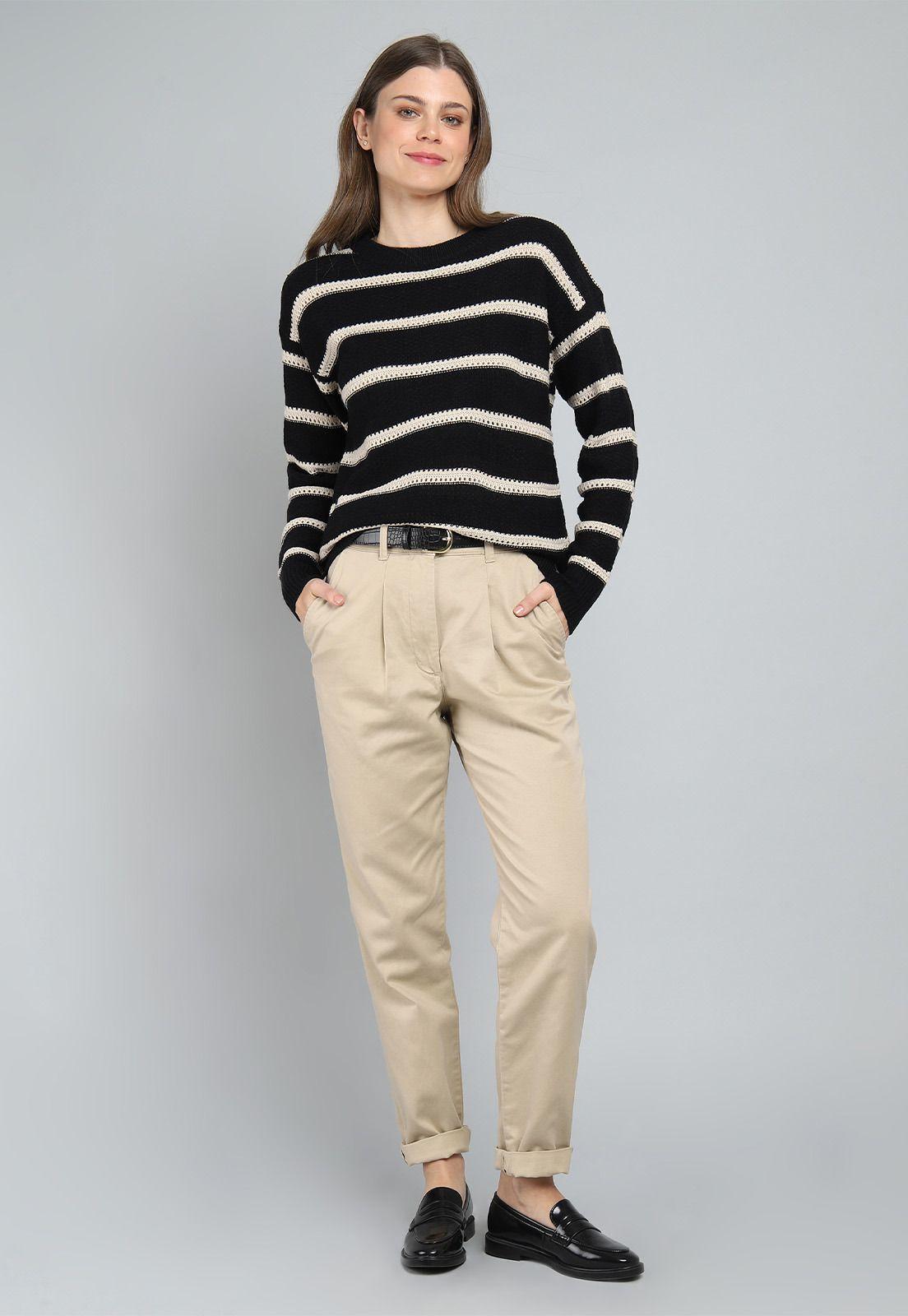 Sweater Multipunto a Rayas Mujer Esprit 084EE1I310-3