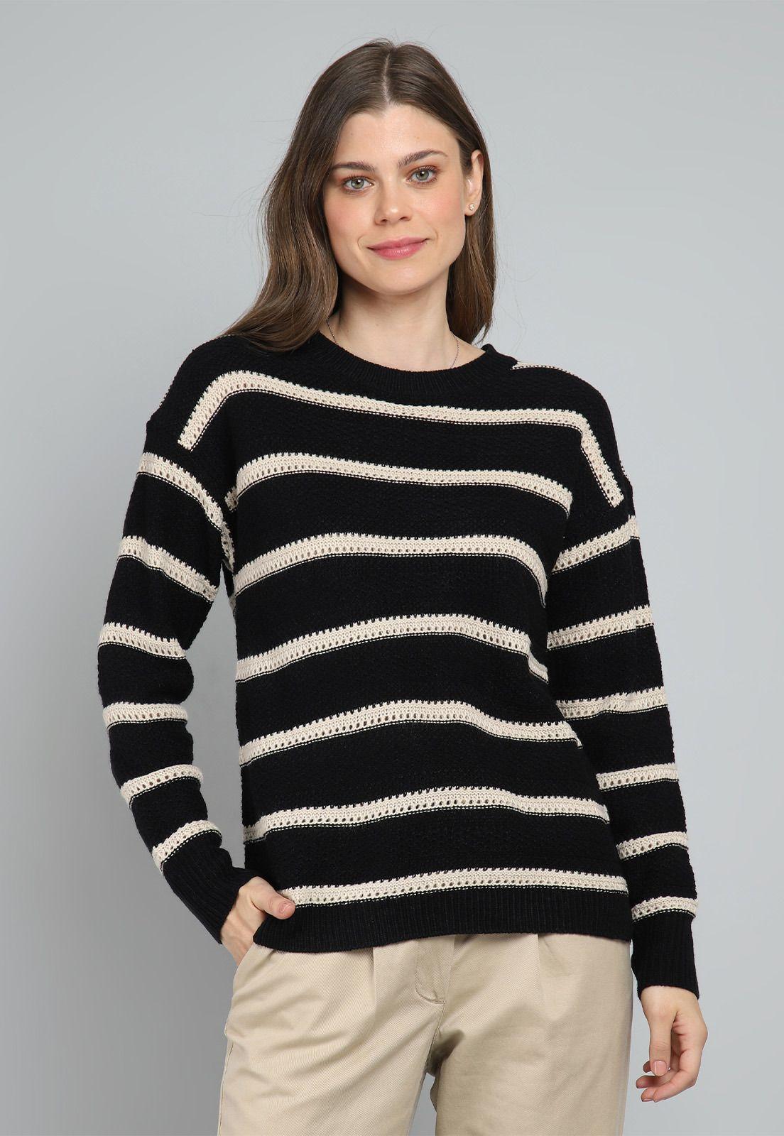 Sweater Multipunto a Rayas Mujer Esprit 084EE1I310-5