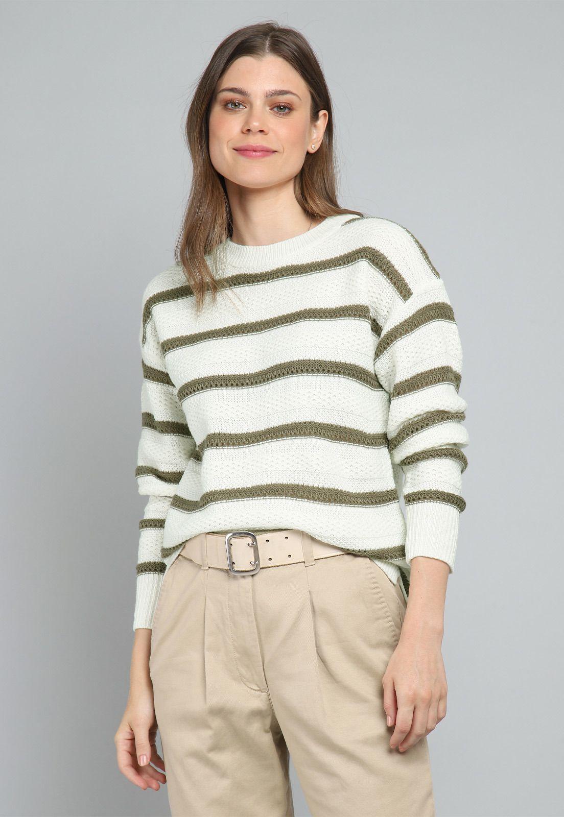 Sweater Multipunto a Rayas Mujer Esprit 084EE1I310-0