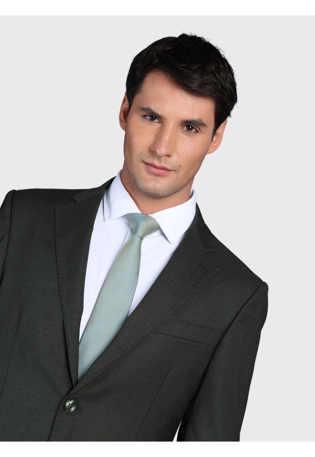 Traje Liso Spandex Slim Fit Verde Arrow AMI3326VE-3