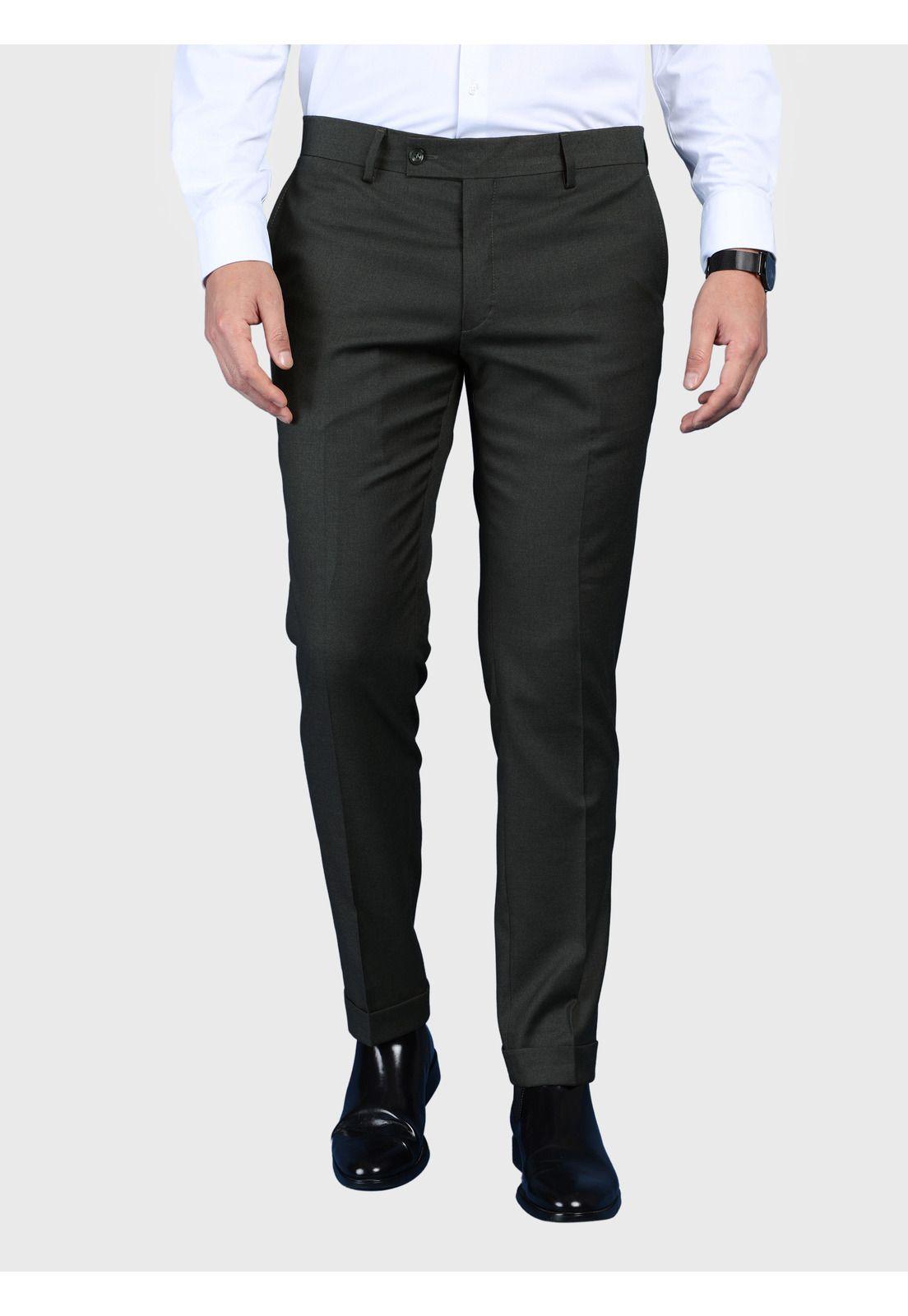 Traje Liso Spandex Slim Fit Verde Arrow AMI3326VE-6