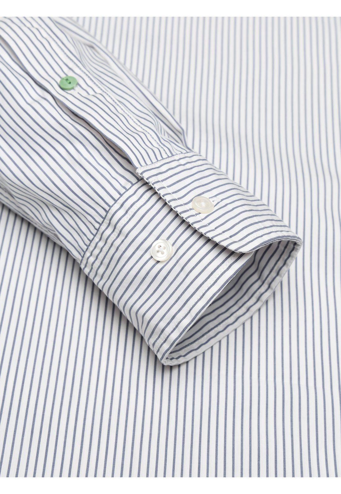 Camisa A Rayas Regular Fit Blanco Arrow CM34014BL-5