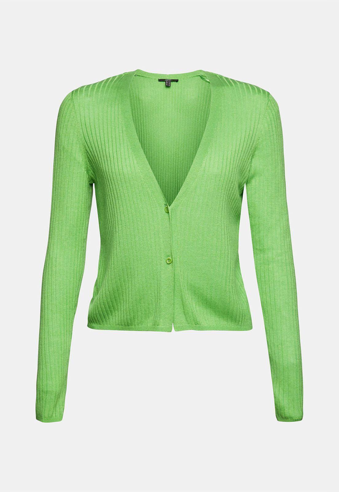 Cárdigan Con Acabado Acanalado Esprit-3