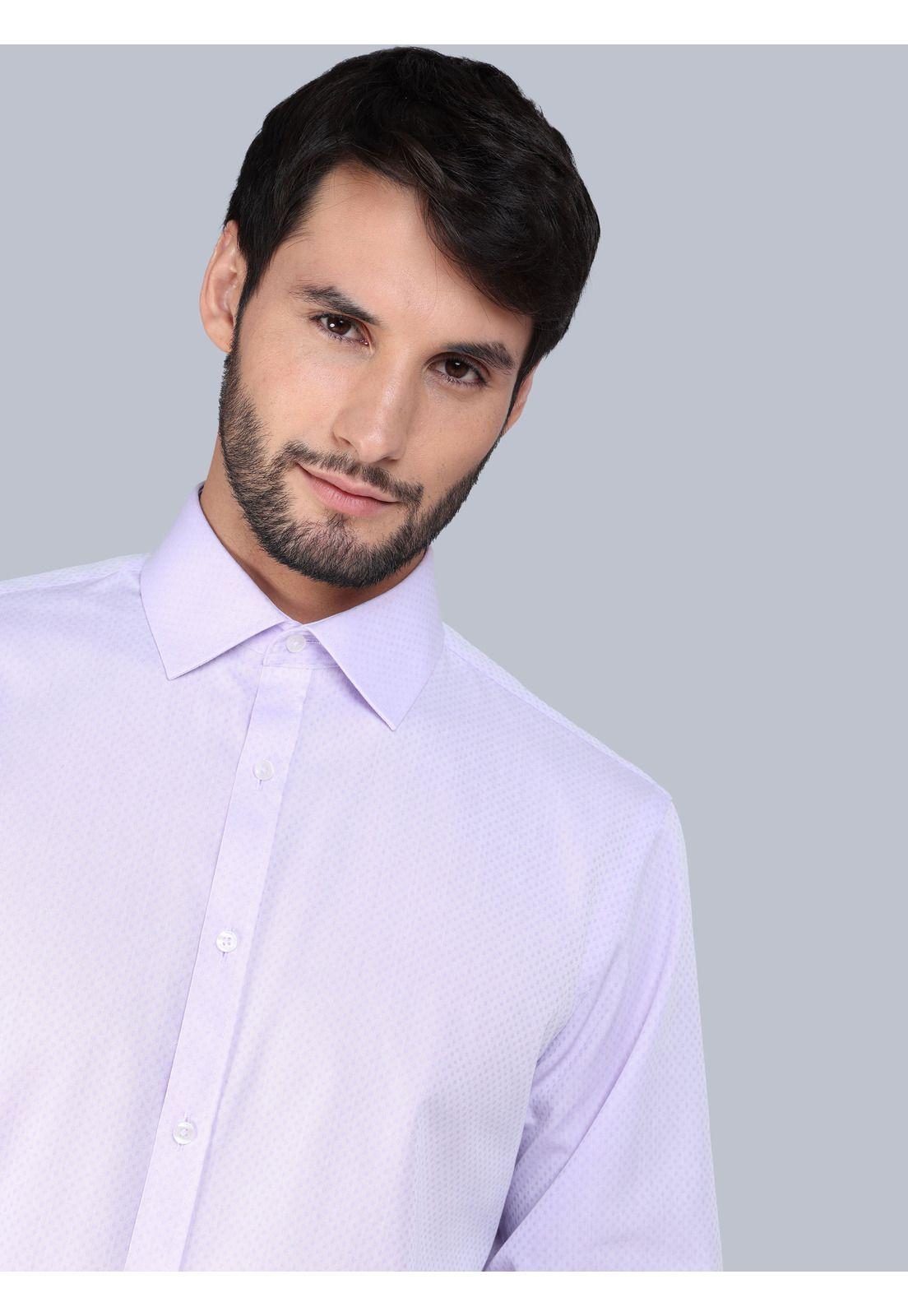 Camisa Formal Texturada Slim Fit Lila Arrow ARM0523LI-3