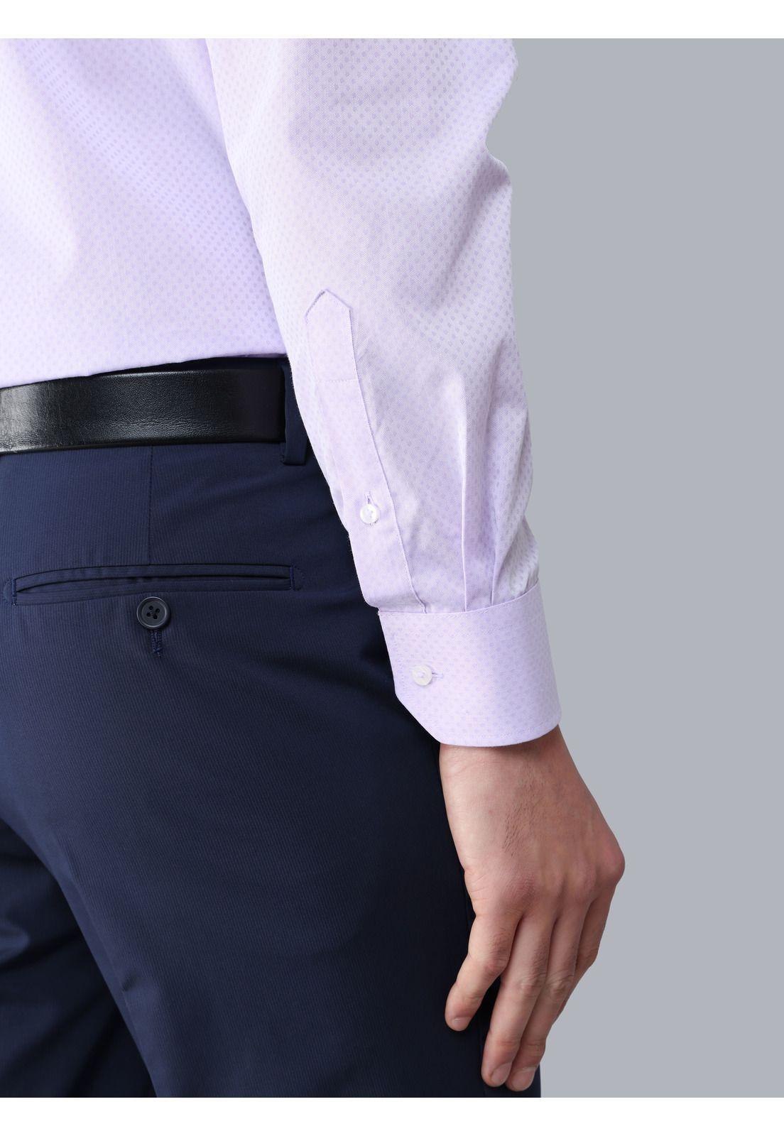 Camisa Formal Texturada Slim Fit Lila Arrow ARM0523LI-5