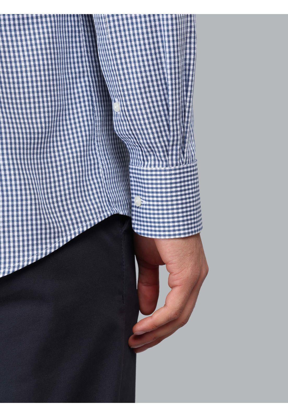 Camisa Cuadros Tailored Fit Azul Marino Piero Butti PBCIF01NB-5