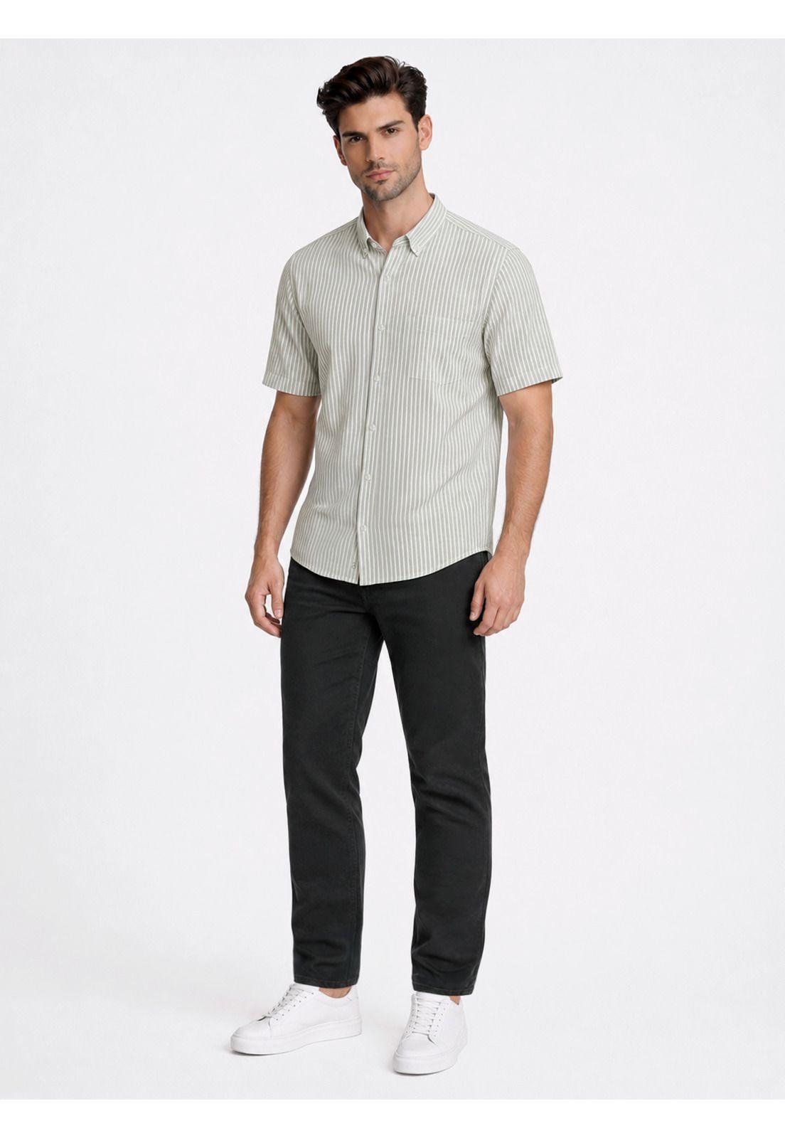 Camisa A Rayas Regular Fit Oliva Piero Butti PBDVF25OL-3