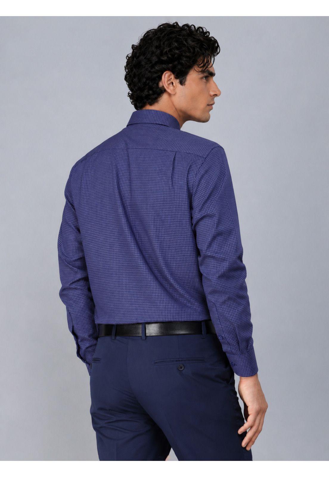 Camisa Formal A Cuadros Tailored Fit Azul Arrow ARM0521AZ-2
