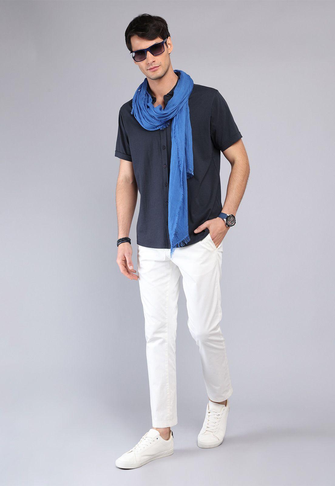 Polera Lisa Abotonada Arrow PO32018NB-3