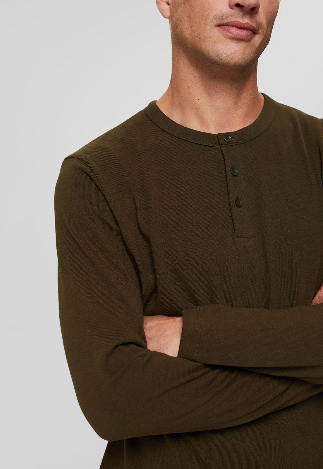 Polera Manga Larga Esprit Verde oscuro-2
