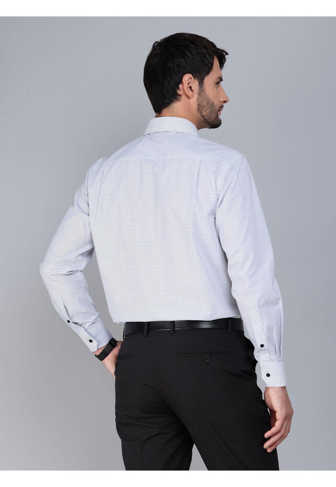 Camisa Formal Cuadros Tailored Fit Blanco Arrow ARM0504BL-2