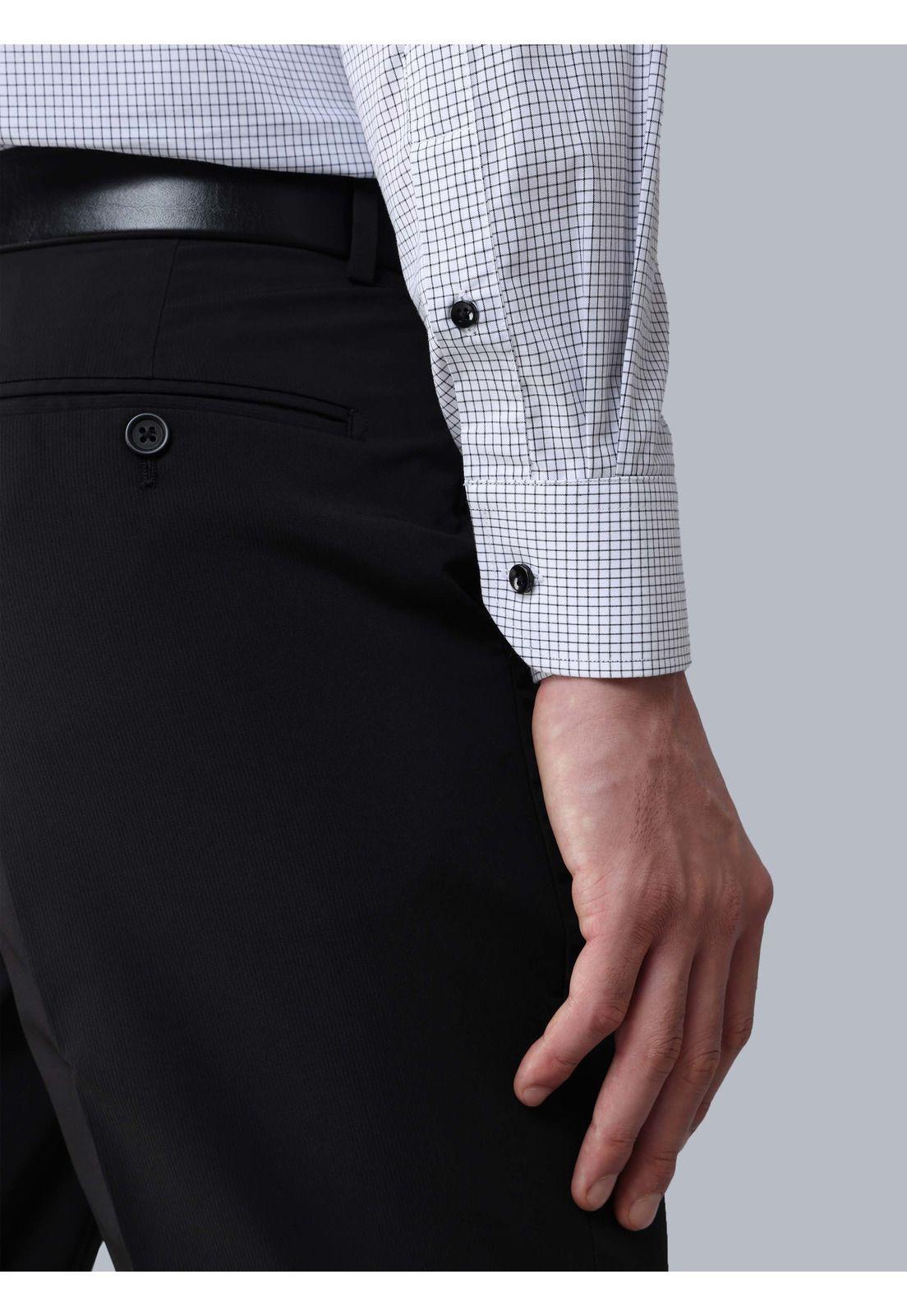 Camisa Formal Cuadros Tailored Fit Blanco Arrow ARM0504BL-5