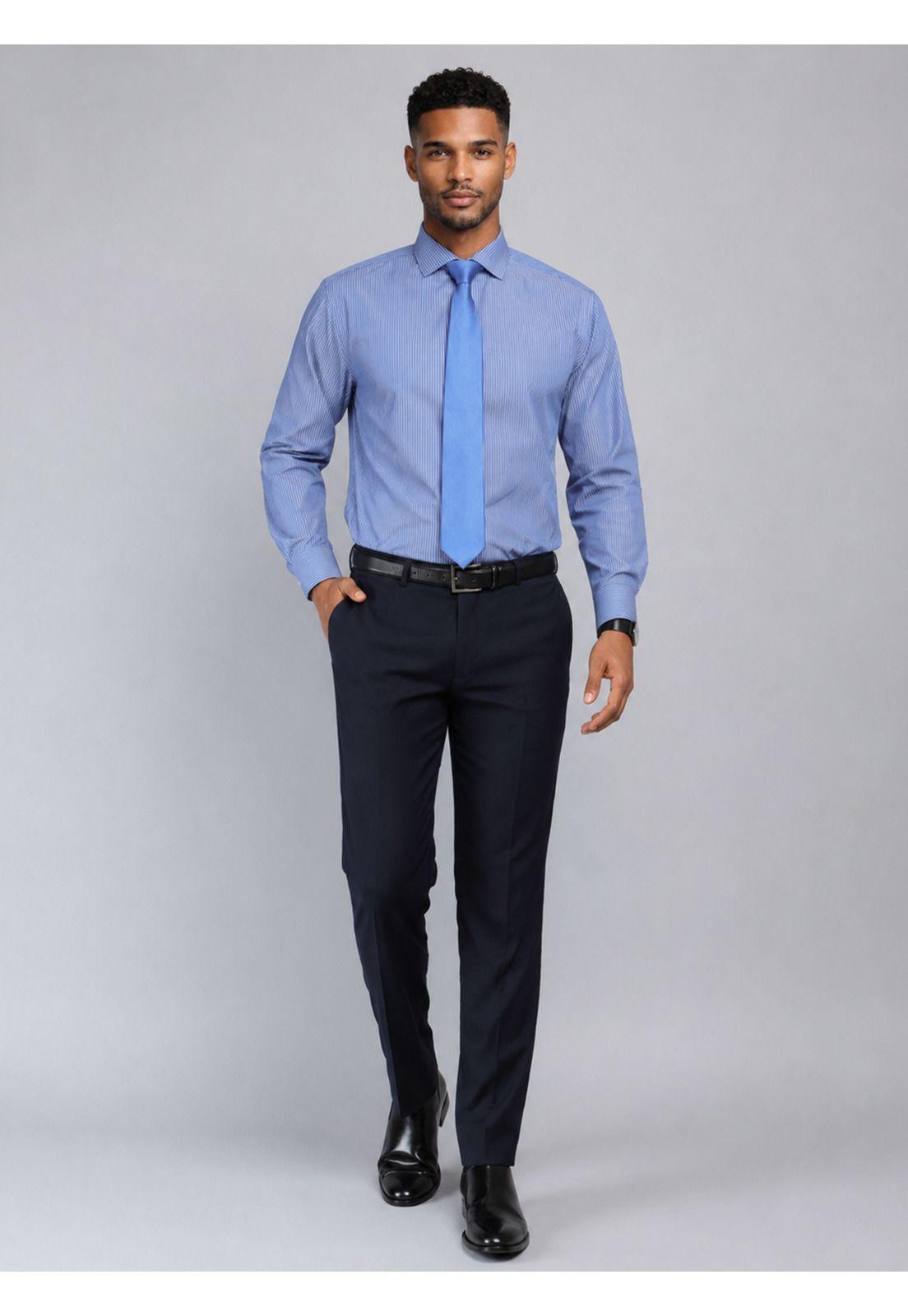 Camisa Formal A Rayas Van Heusen VHCM582AZ-4
