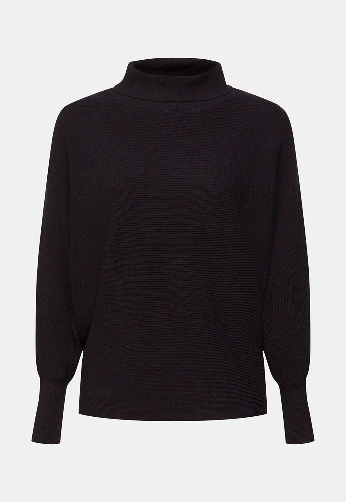 Sweater Con Mangas Murciélago Y Cuello Alto Mujer Esprit-3