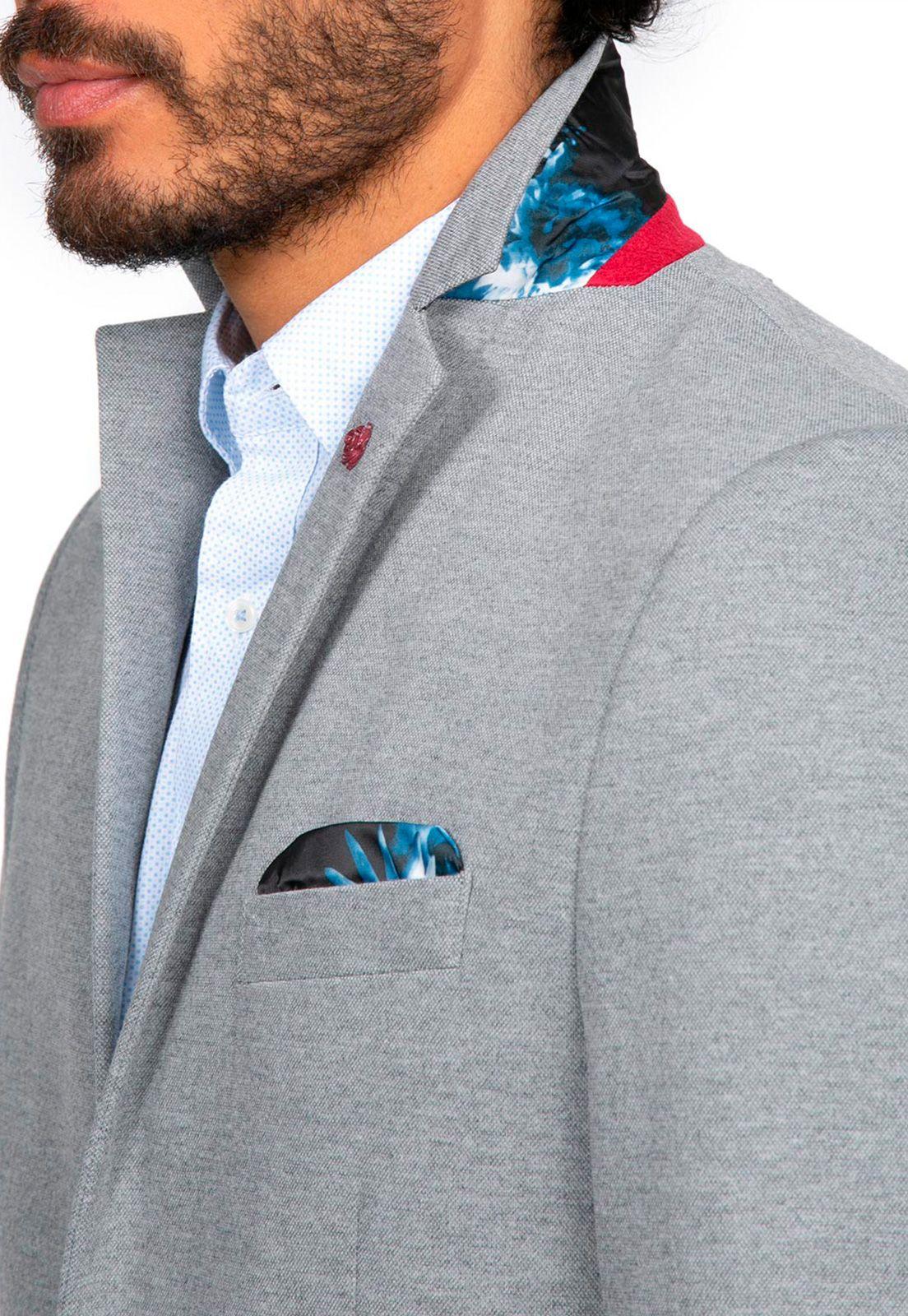 Blazer Casual Gris Guy Laroche-4